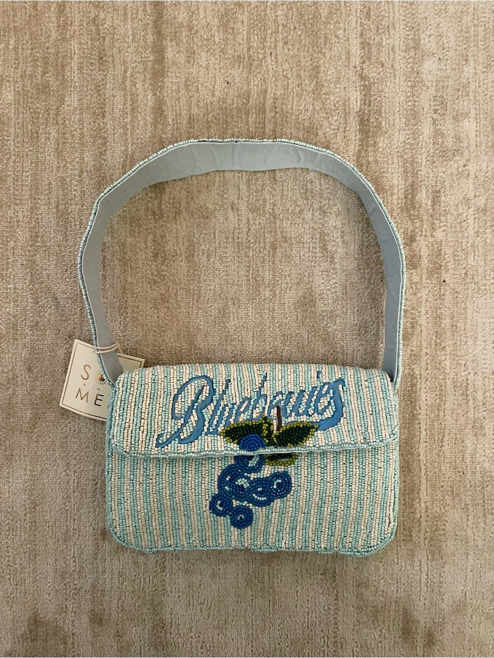 🫐Blueberry Beaded Shoulder Bag